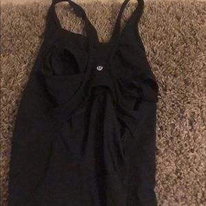 Black lulu lemon athletic tank